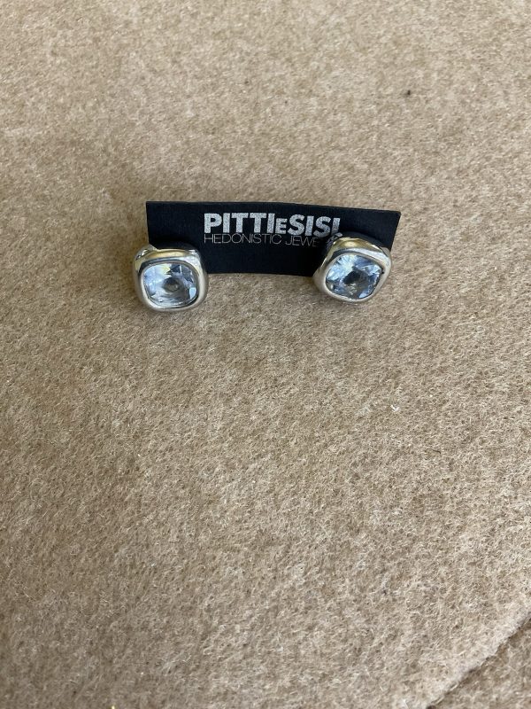 PITTI e SISI Orecchini in argento lucido Quarzo Azzurro OR 9306B/073
