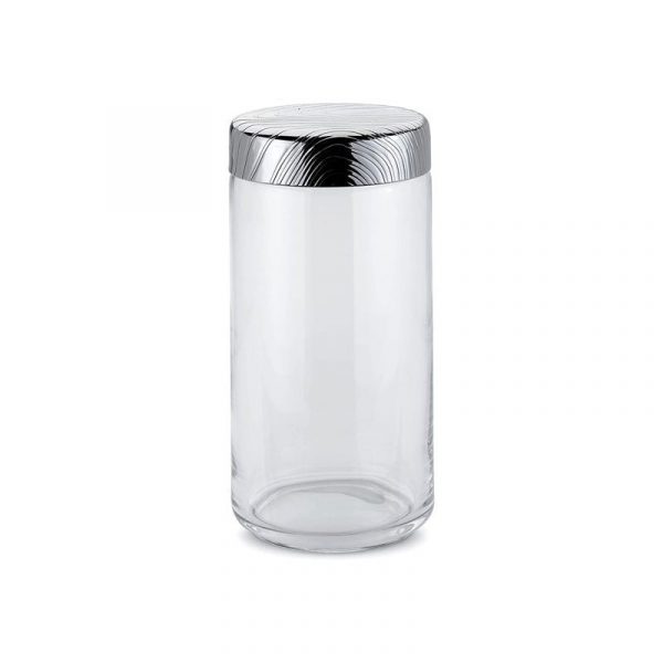 Alessi Veneer Barattolo ermetico con coperchio vetro acciaio 150cl