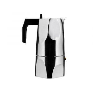 Alessi Ossidiana MT18/6 Caffettiera per Espresso in Fusione d'Alluminio 6 Tazze