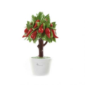 Gli Alberelli Albero peperoncino h 21 cm in capodimonte profumatore