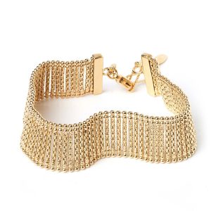 Vezzaro Bracciale Scala di Luce Chocker giallo