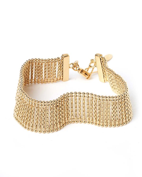 Vezzaro Bracciale Scala di Luce Chocker giallo