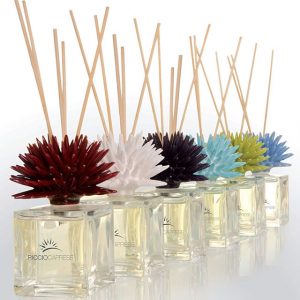 Bomboniere Riccio Caprese Fragrance profumatore con riccio da 8 cm in Capodimonte compreso di confezione