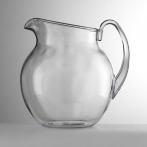 Mario Luca Giusti Plutone Caraffa brocca con manico tonda 1400ml Trasparente