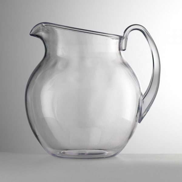Mario Luca Giusti Plutone Caraffa brocca con manico tonda 1400ml Trasparente
