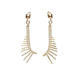 Vezzaro  Orecchini Cleopatra 2 con palline morbide giallo