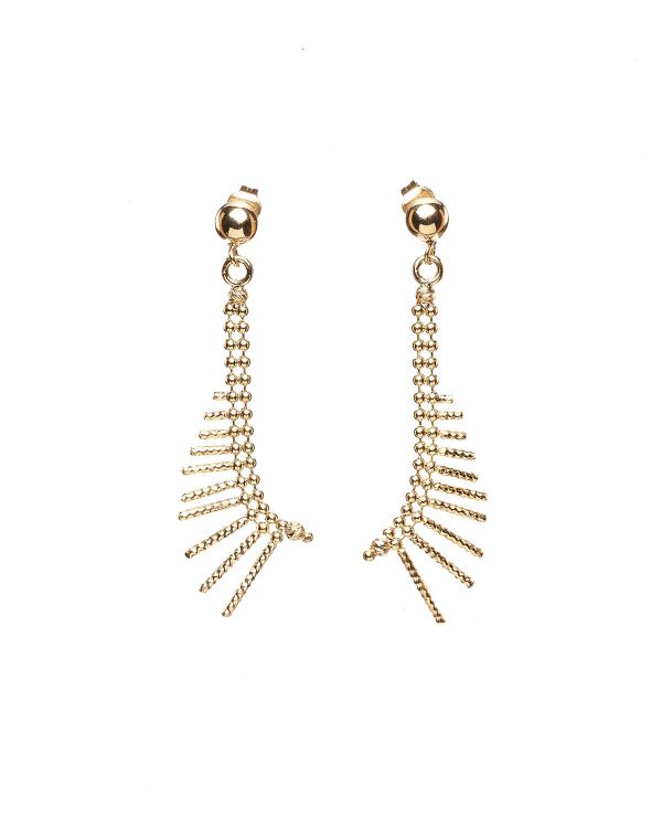 Vezzaro  Orecchini Cleopatra 2 con palline morbide giallo