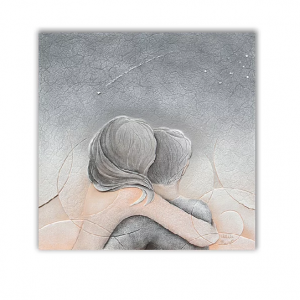 Cartapietra quadro cielo d'agosto 60*60cm fatto a mano formella
