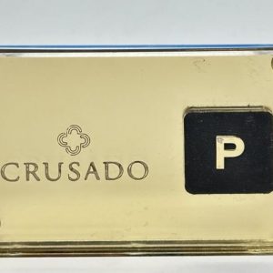 Crusado Ciondolo Blister Lettera P Oro Giallo 18kt E Diamante con astuccio