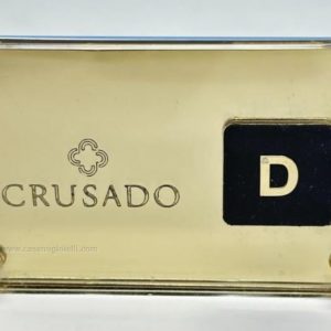Crusado Ciondolo Blister Lettera D Oro Giallo 18kt E Diamante con astuccio
