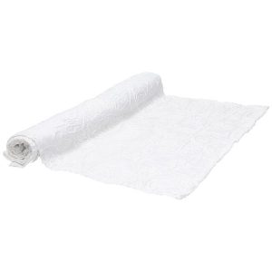 Andrea Fontebasso Runner cm40x140 Croquet Poliestere Bianco