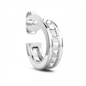 Zancan coppia orecchini uomo cerchi in argento ESO009