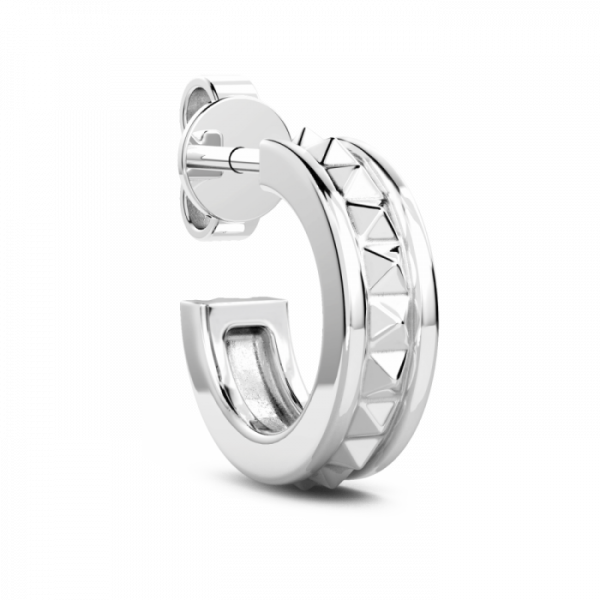 Zancan coppia orecchini uomo cerchi in argento ESO009