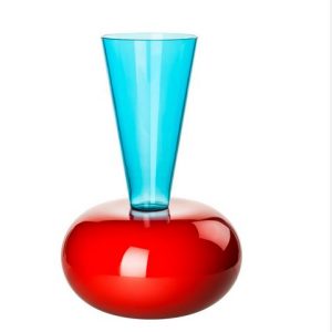 Venini Puzzle in vetro di Murano made in italy ACQUAMARE CORALLO Ettore Sottsass