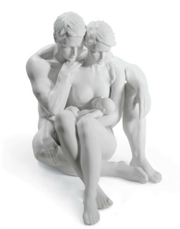 Lladrò Famiglia L'essenza della vita in porcellana bisciut famiglia bambino coppia