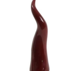Gli Alberelli Corno in ceramica di capodimonte Bordeaux 35cm