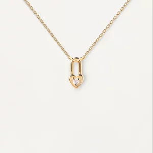 PDPAOLA Collana Lucchetto cuore Argento 925