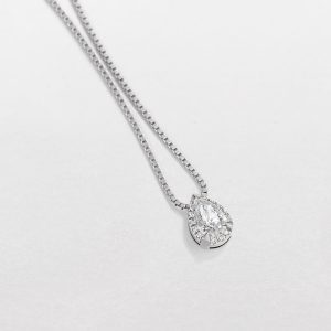 Giorgio Visconti Girocollo a goccia pavè di diamanti naturali collana pendente G36469E