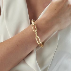 AQUAFORTE Bracciale Ovali Chic con elementi ovali canna vuota quadrata H4182668