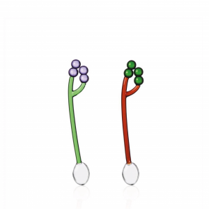 Ichendorf Fruits and Flowers Set 2 cucchiaini Uva in vetro