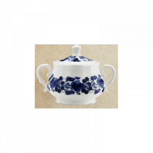 Ginori 1735 BABELE zuccheriera con coperchio 475 cc in porcellana blu