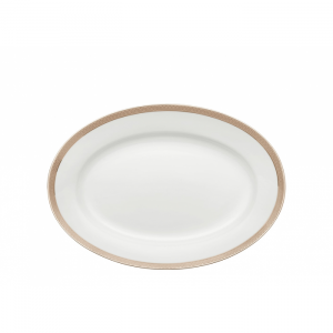 Ginori 1735 PLATINUM vassoio ovale piano 34 cm porcellana