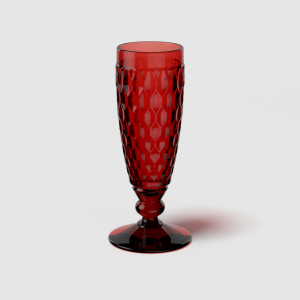 Villeroy & Boch Boston Coloured Set 6 Calici Champagne flute Red 0070 vetro