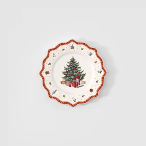 Villeroy & Boch Toy's Delight Piatto segnaposto centrotavola in porcellana Ø34.5 cm natale