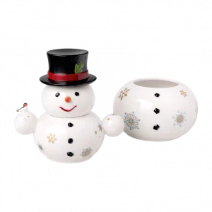 Villeroy & Boch Christmas Toy's Biscottiera pupazzo di neve in porcellana scatola