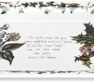 Portmeirion Holly and the Ivy Piatto rettangolare vassoio da portata natale porcellana
