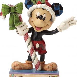 Jim Shore Mickey Mouse con bastoncino zucchero Snowman Disney Traditions