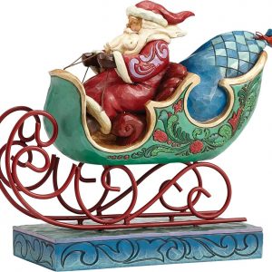 Jim Shore Heartwood Creek Santa in slitta babbo natale 6008765