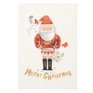 New Diffusion Canovaccio in Puro Lino - Babbo Natale 45*70cm natale