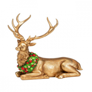 PALAIS ROYAL Renna Natalizia in resina 1023126 da 44cm
