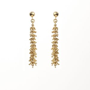 Vezzaro Jewels Orecchino pendente morbido bollicine arg 925 placcatura oro