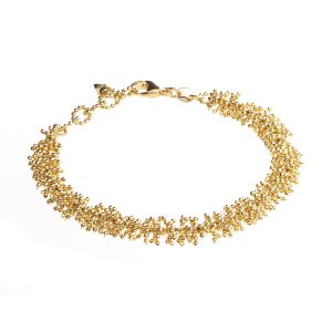 Vezzaro Jewels Bracciale morbido Spumeggiante bollicine arg 925 placcatura oro