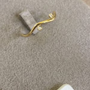 Lucedeimieiocchi Anello con diamanti in oro giallo 18kt