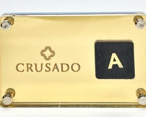 Crusado Ciondolo Blister Lettera A Oro Giallo 18kt E Diamante con astuccio