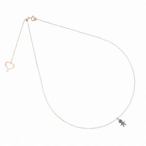 Maman et Sophie Collana Girocollo bimbo in oro 18kt con polvere di diamanti