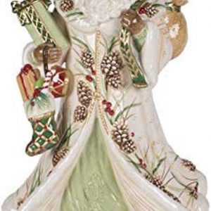FITZ & FLOYD Babbo Natale 47cm Decorazione di Natale Porcellana 1023