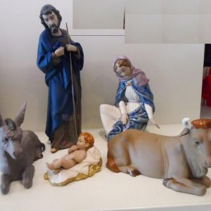 Nao by Lladrò THE HOLY FAMILY presepe sacra famiglia 5 pezzi gres natale