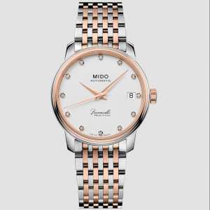 Mido Baroncelli Heritage Lady Orologio donna Acciaio Inossidabile Quadrante con diamanti