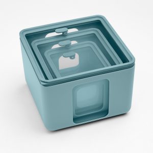 Blim Plus Peek Box Quadro combo 3 pezzi colore teal contenitori ermetici