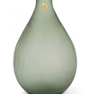 Dogale Vaso Verde rigato h 30cm