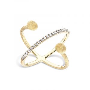 Nanis Anello Dancing Elite Criss Cross Oro 18kt e diamanti AS8-583