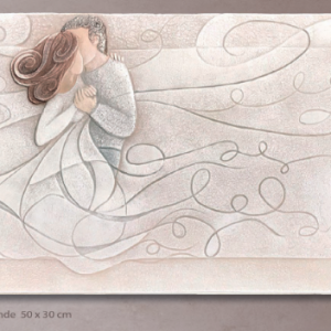 Cartapietra Quadro Formella Tra le tue braccia 50*30cm quadro