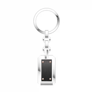 Zancan Portachiavi Uomo Hi-Teck in Acciaio Brunito EHP080