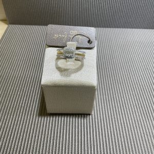 Gianni Carità Anello fascia oro giallo veretta e diamanti taglio baguette FA2888/OBG