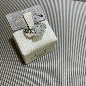 Gianni Carità Anello groumette rigida in oro bianco con diamanti baguette FA2535/OR/1