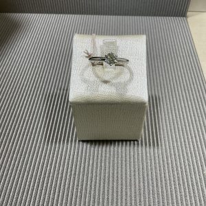 Gianni Carità Anello solitario oro bianco 18kt e diamante FM350/56GS/S